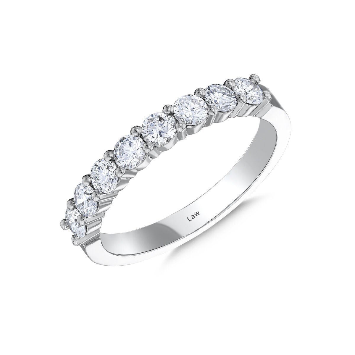 0,70 Karat Pırlanta Yarımtur Yüzük F Renk