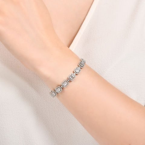 4,43 Karat Baget Pırlanta Bileklik