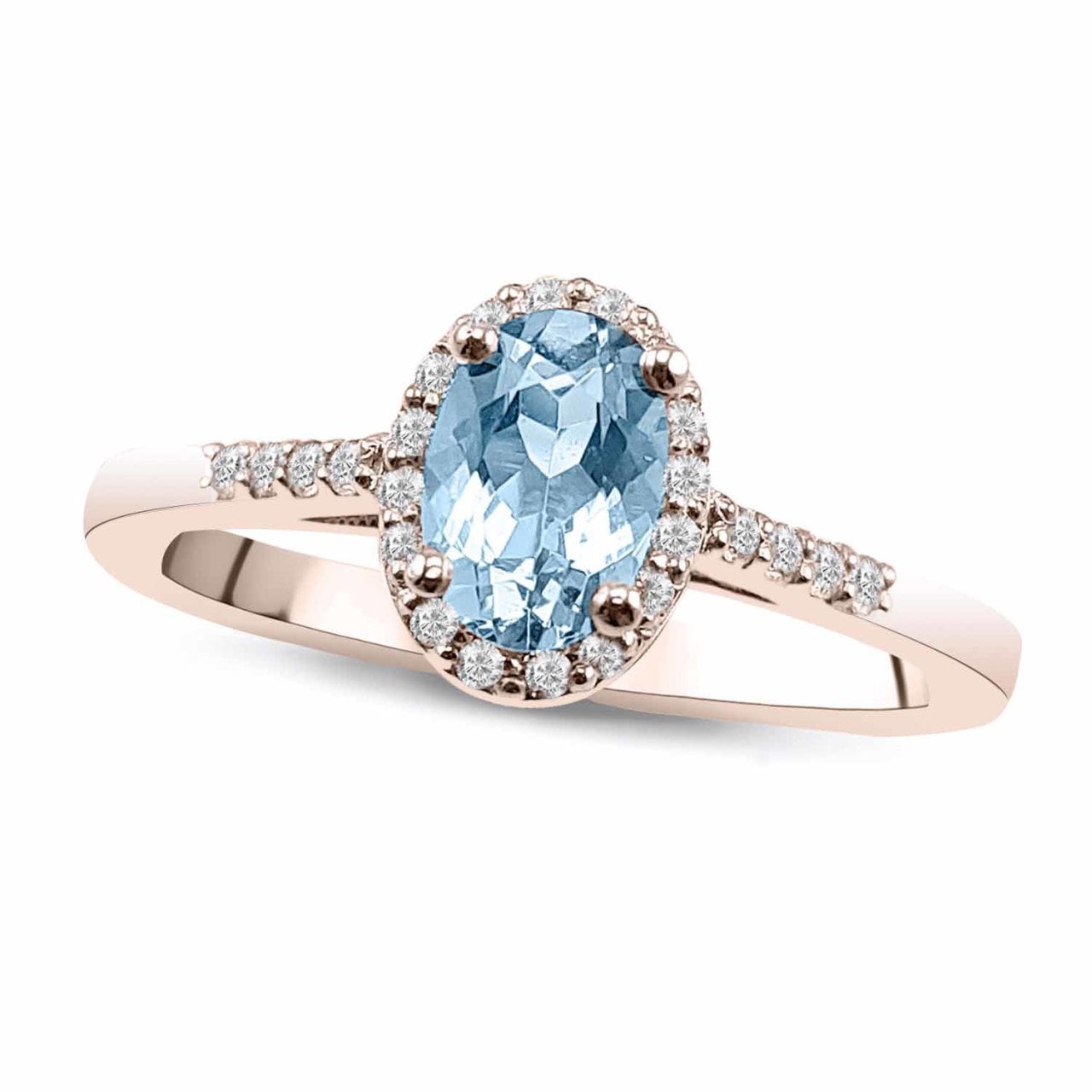 0,60 Karat Pırlanta Aquamarine Crispy Yüzük F Renk