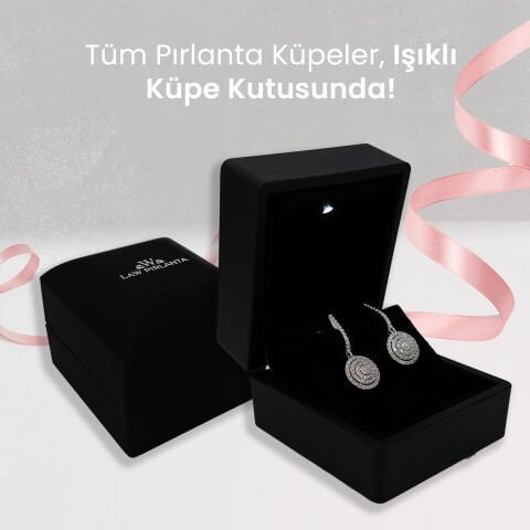 3,57 Karat Pırlantalı Safir Küpe F Renk