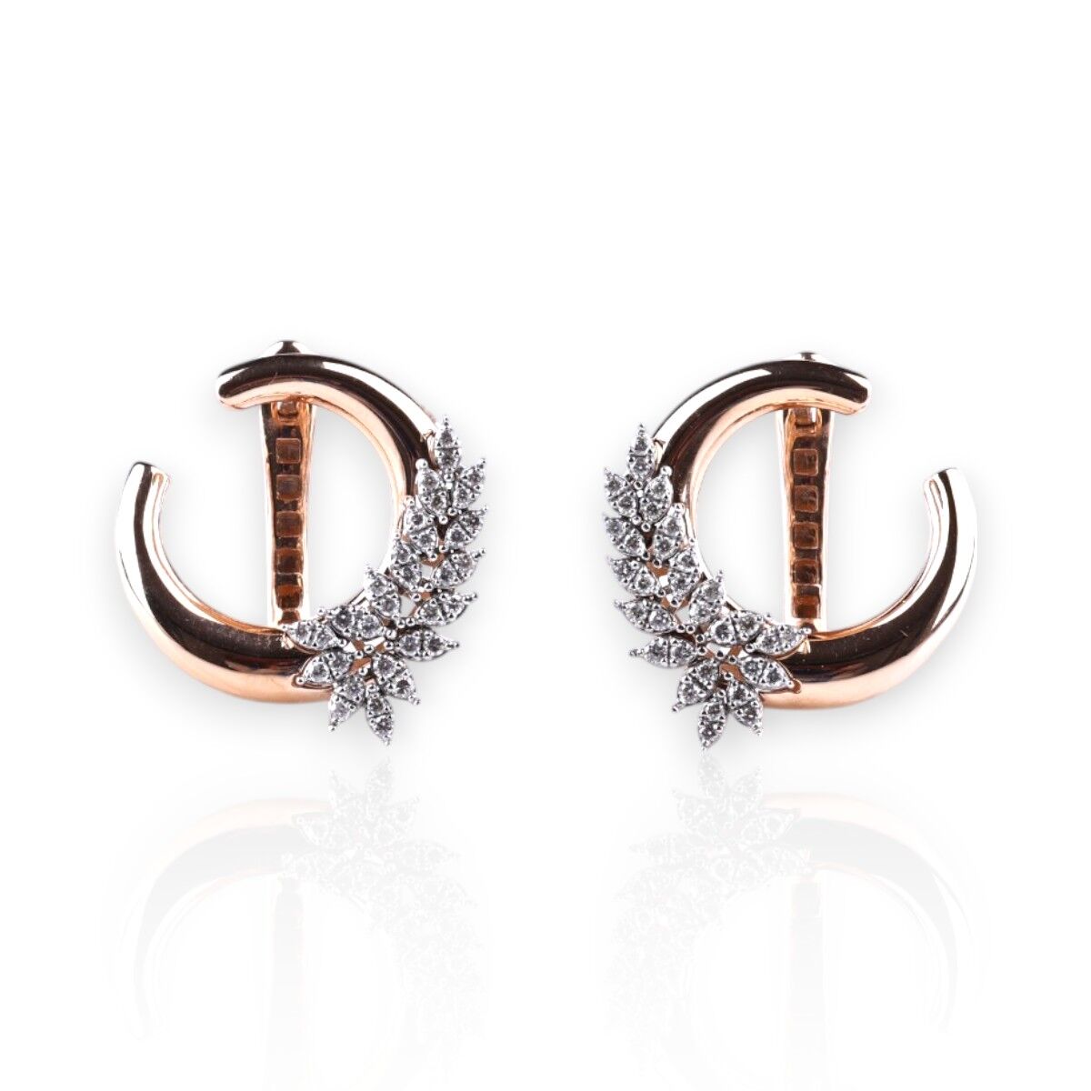 0,50 Karat Pırlanta Özel Tasarım Küpe