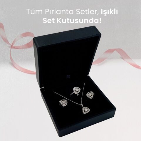 2,12 Karat Pırlanta Fantezi 3'lü Set