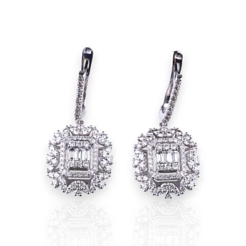 1.75 Karat Pırlanta Baget 3'lü Set E/F Renk