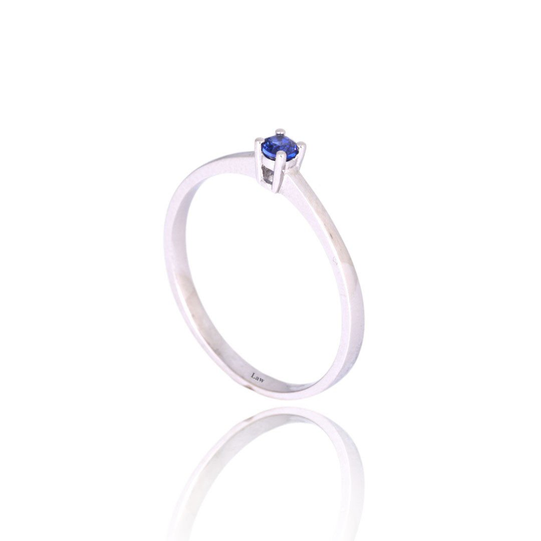 0,11 Karat Minimal Safir Yüzük