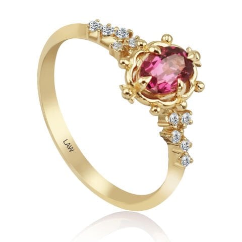 0,62 Karat Pırlantalı Vintage Yüzük E Renk