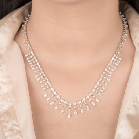 6.20 Karat Pırlanta Gerdanlık F Renk