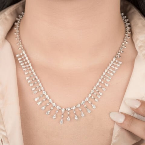 6.20 Karat Pırlanta Gerdanlık F Renk