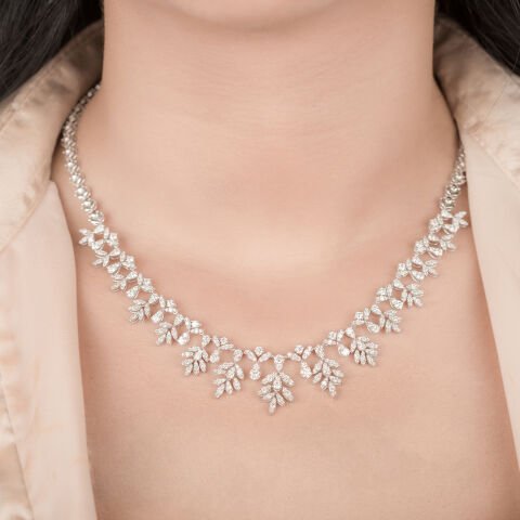 6.26 Karat Pırlanta Gerdanlık F Renk