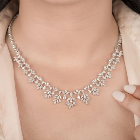 6.26 Karat Pırlanta Gerdanlık F Renk