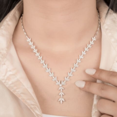 3.88 Karat Pırlanta Gerdanlık F Renk