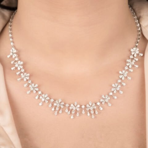 5.21 Karat Pırlanta Gerdanlık F Renk