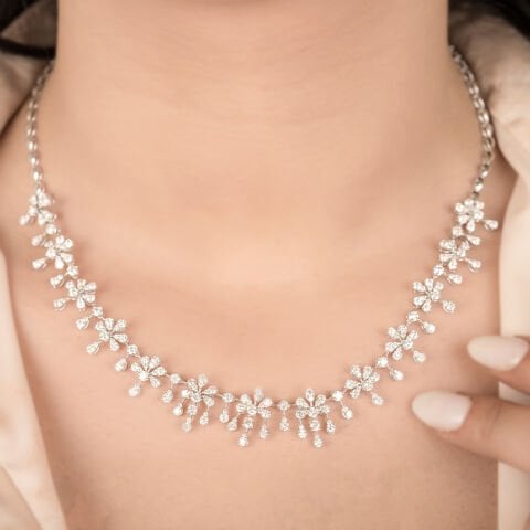 5.21 Karat Pırlanta Gerdanlık F Renk