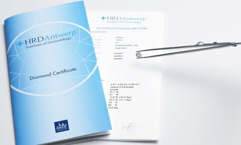 1,00 Karat Uluslararası Sertifikalı Pırlanta Tektaş Yüzük F Renk