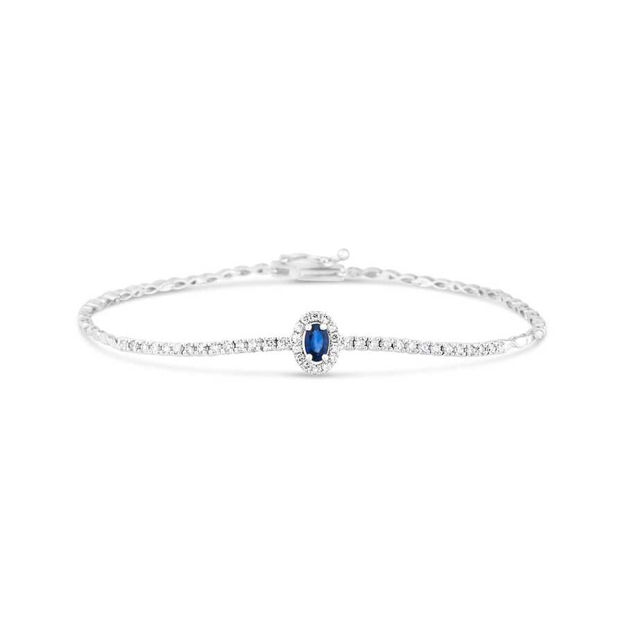 0,80 Karat Pırlantalı Renkli Safir Bileklik