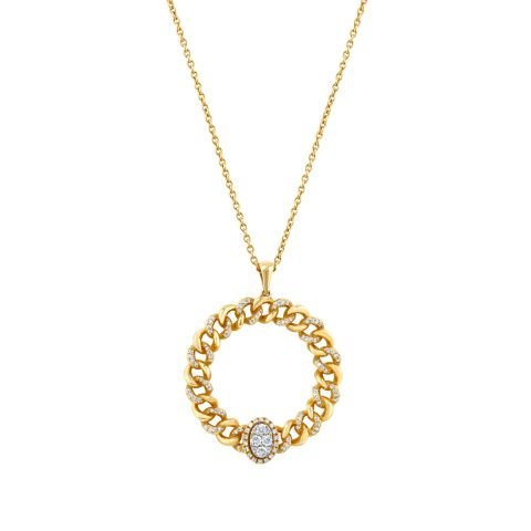 0,51 Karat Pırlantalı Kolye