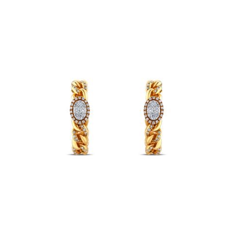 0,78 Karat Pırlantalı Küpe