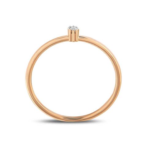 0,02 Karat Minimal Rose Pırlanta Yüzük