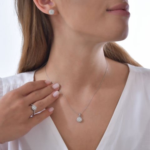 1,65 Karat Pırlanta Coronet 3'lü Set