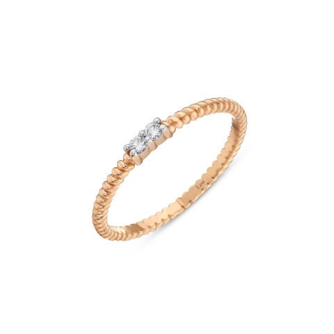 0,06 Karat Minimal Rose Pırlanta Yüzük