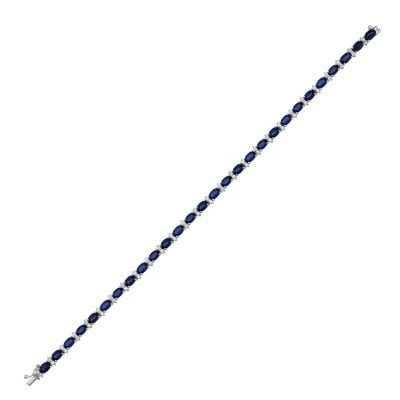 10,10 Karat Pırlantalı Safir Bileklik
