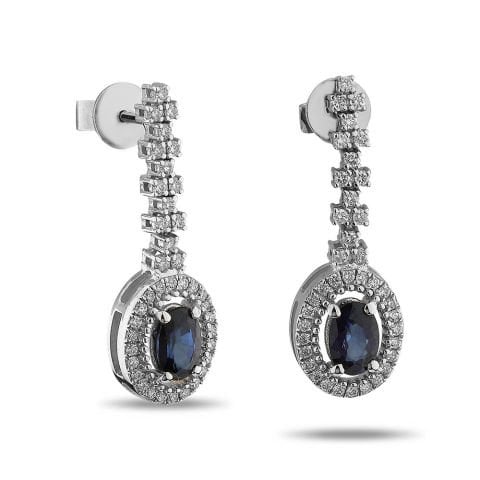 2.52 Karat Pırlantalı Safir Set E/F Renk