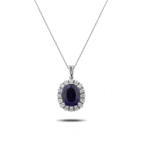 25,11 Karat Pırlantalı Safir Set