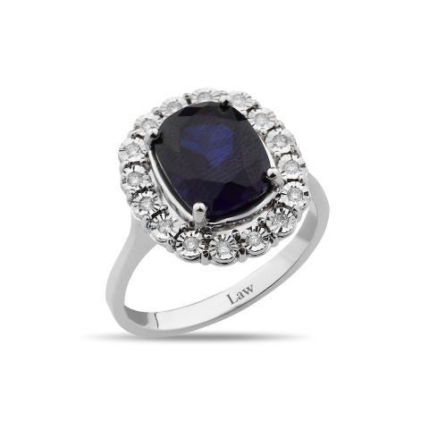 25,11 Karat Pırlantalı Safir Set