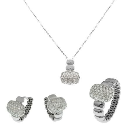 2,36 Karat Pırlanta Coronet 3'lü Set