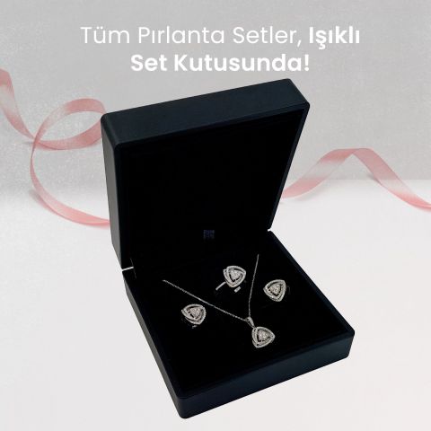 1,20 Karat Pırlanta Coronet 3'lü Set