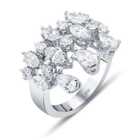 2,13 Karat Pırlanta Fantezi Yüzük F Renk