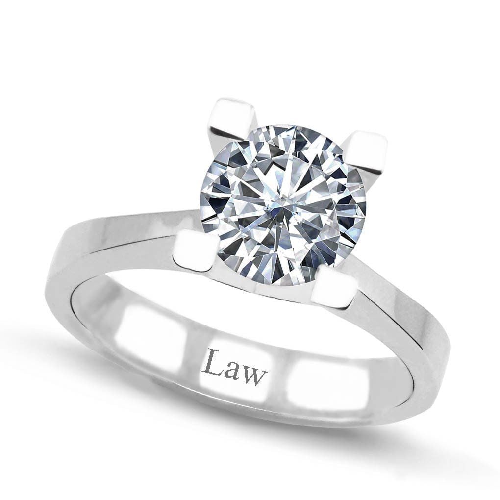 2,00 Karat Hrd Pırlanta Tektaş Yüzük E Renk