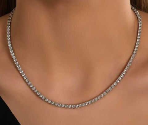 11,20 Karat Pırlanta Suyolu Gerdanlık E Renk