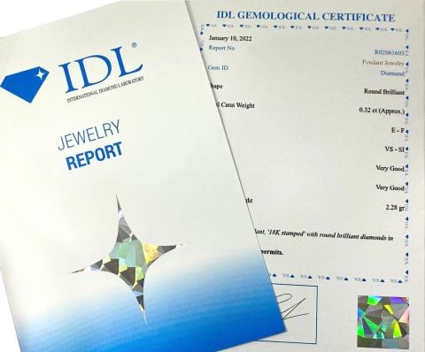0,40 Karat Tektaş Pırlanta Yüzük D E -SI 14K - IDL Sertifika